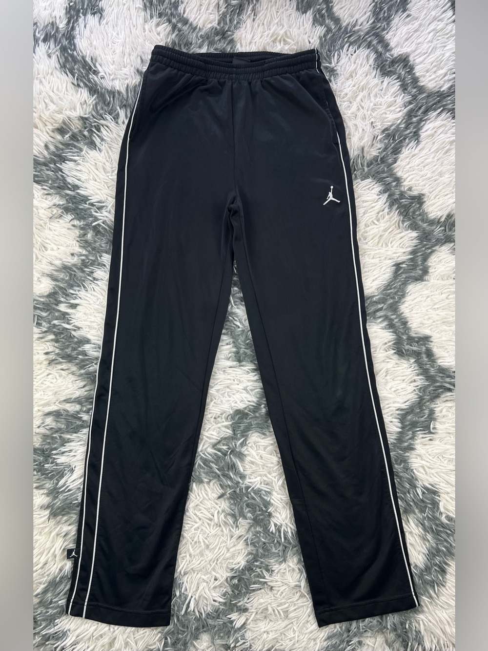 Jordan Kids Boys Black White Track Pants Size XL 13-15 yrs